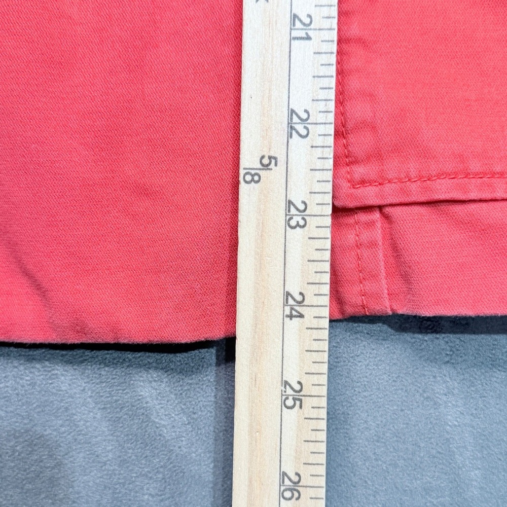 Old Navy Pea Coat Women XL Coral Red Double Breasted 100% Cotton Jacket 2010 Y2K - Picture 6 of 7